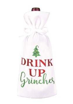 Drink Up Grinches Christmas Wine Bag
