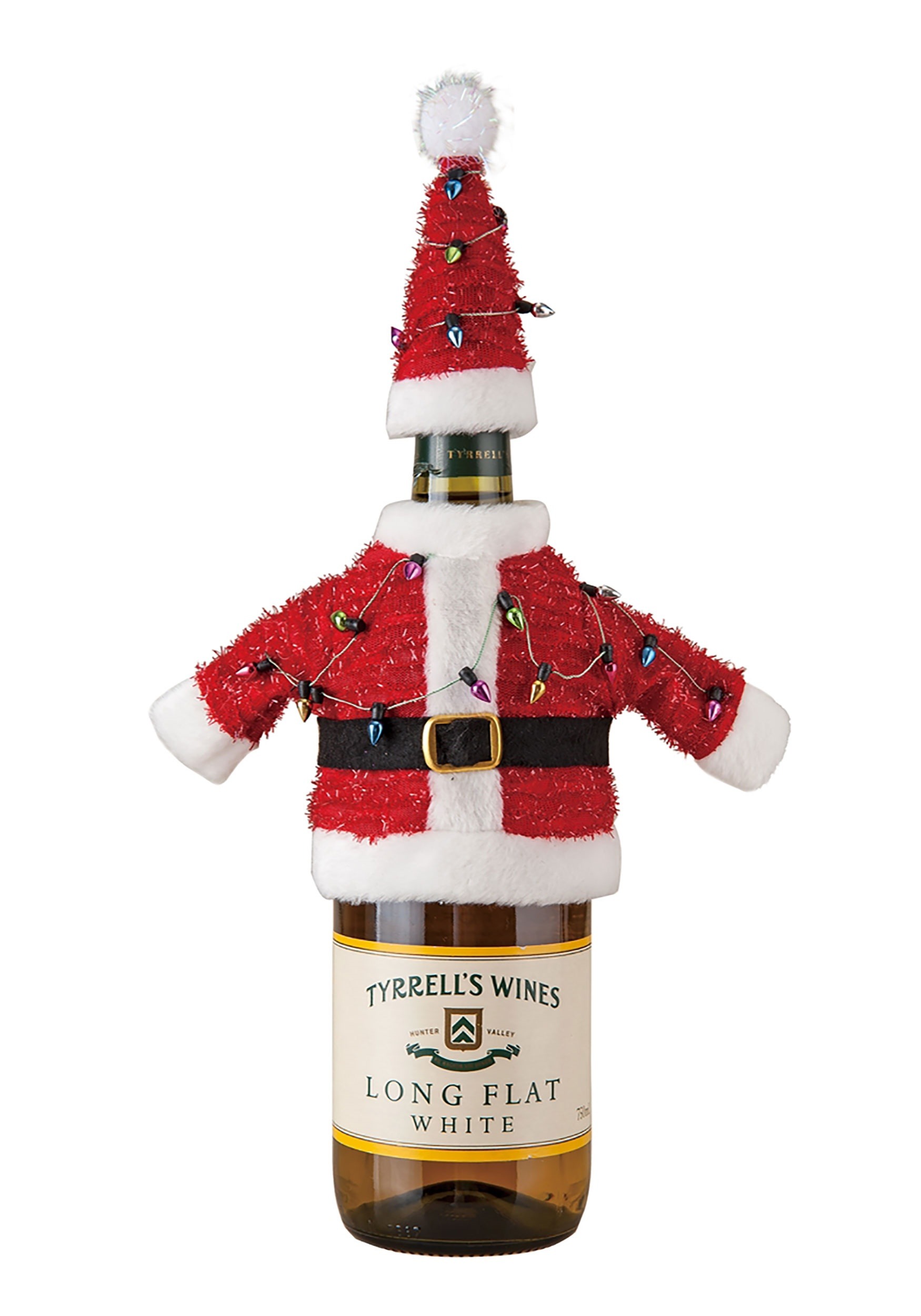 Ugly Santa Sweater Xmas Bottle Topper