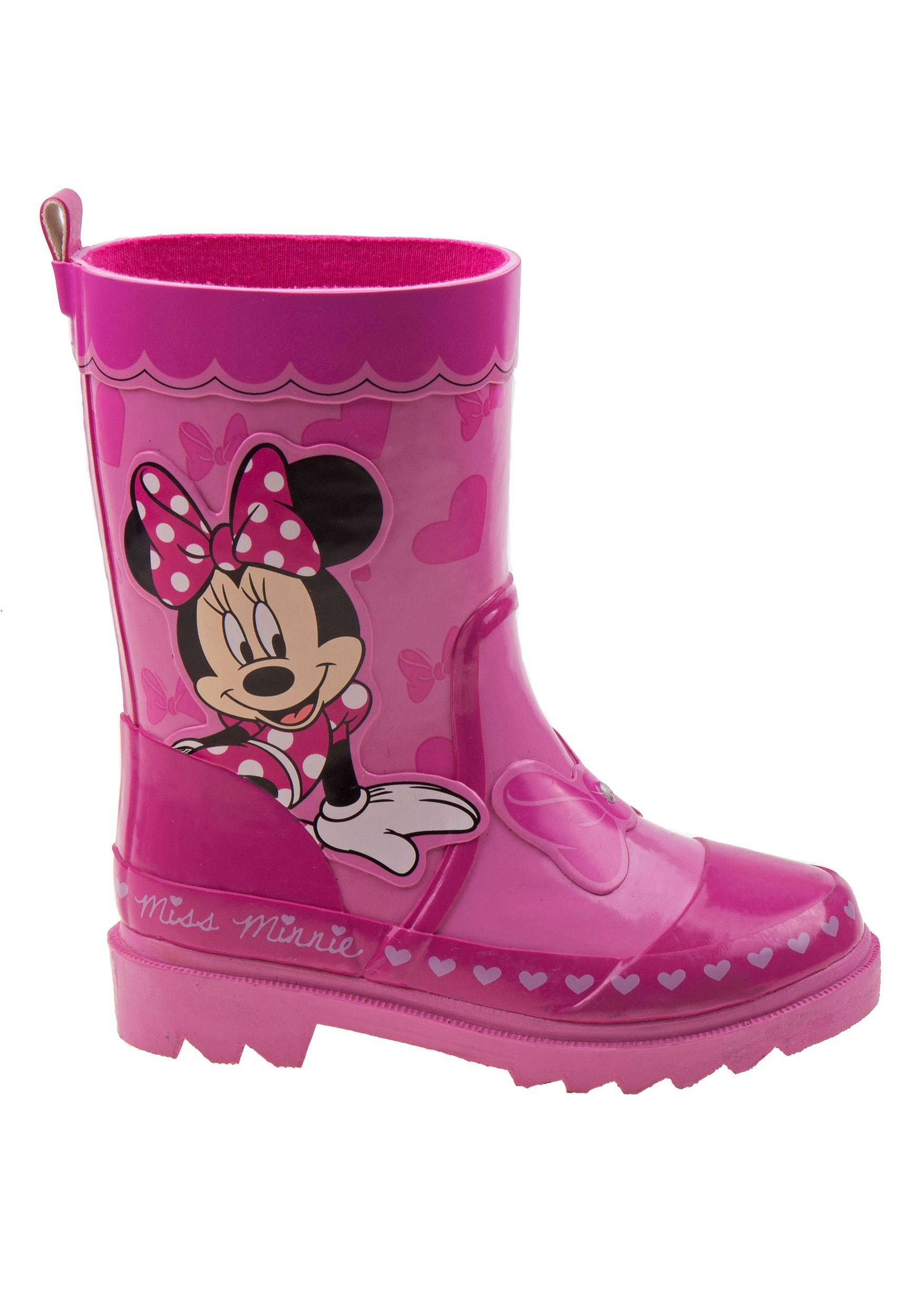 Minnie Mouse Pink Girl's Rain Boots