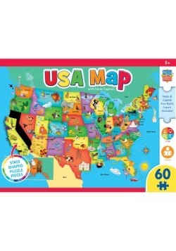 MasterPieces Explorer USA Map 60 Piece Kids Puzzle