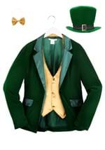 Men's Gold and Green Leprechaun Costume Alt 7