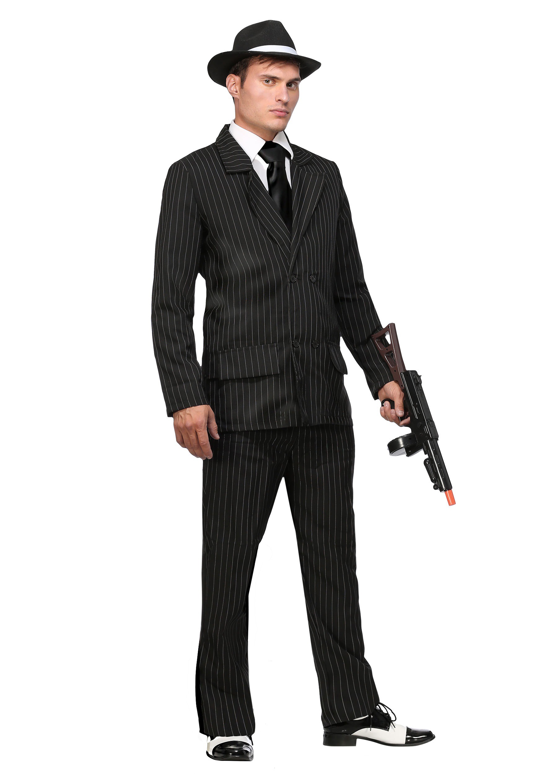 Deluxe Pin Stripe Gangster Suit1 