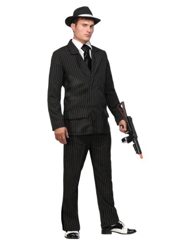 Deluxe Pin Stripe Gangster Suit1