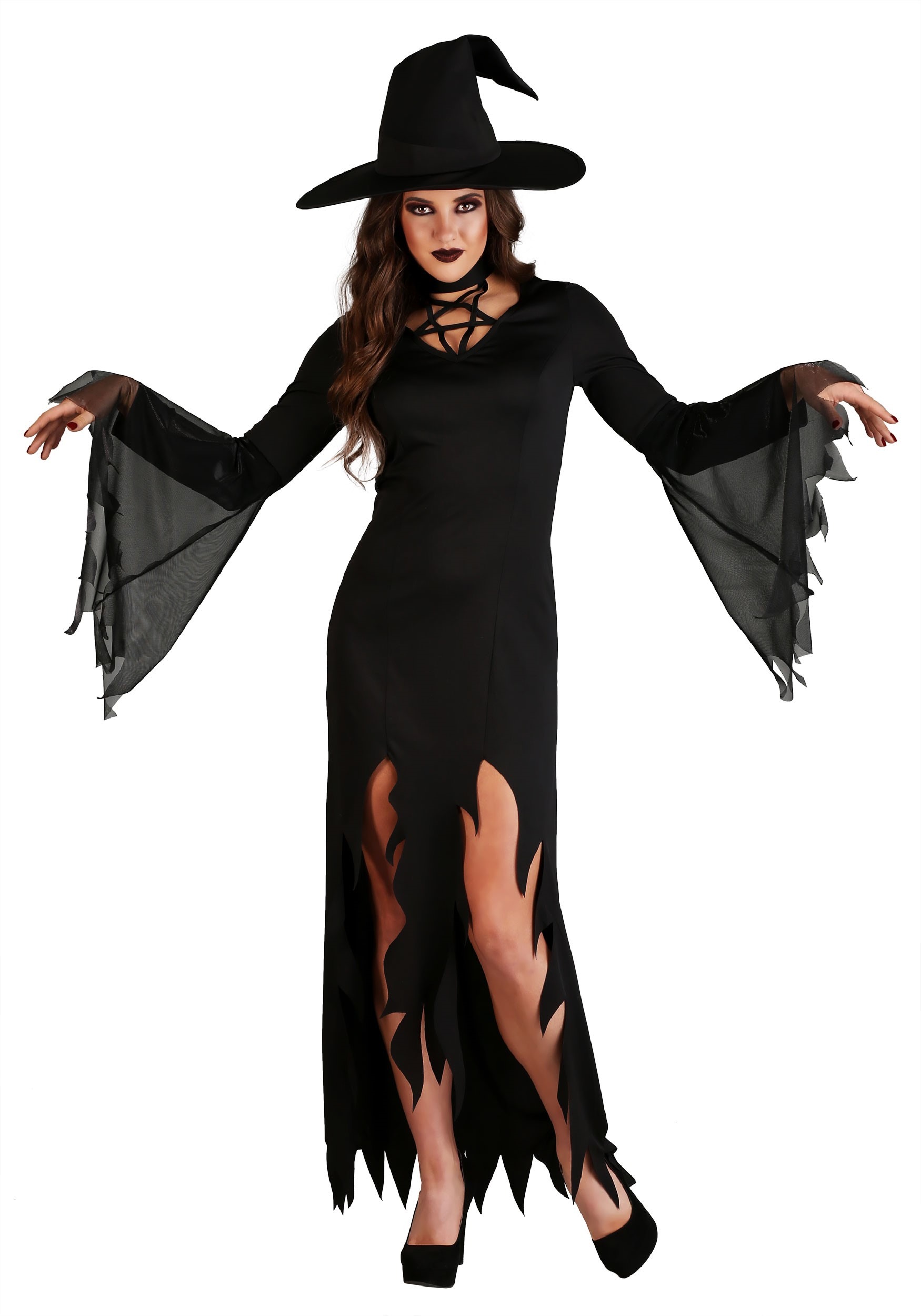 Photos - Fancy Dress FUN Costumes Coven Countess Witch Costume for Women | Witch Costumes Black