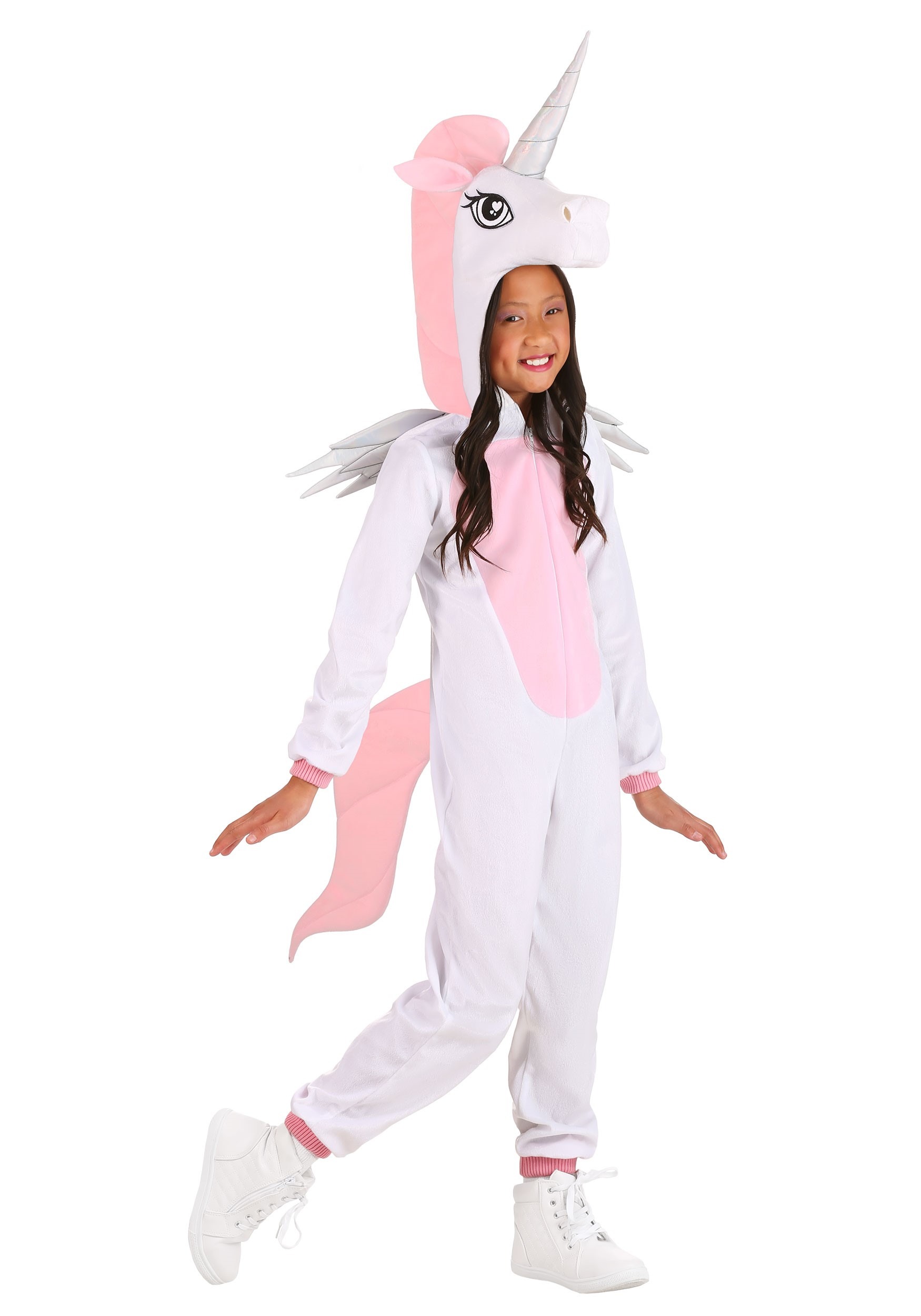 Photos - Fancy Dress Unicorn FUN Costumes  Kid's Onesie Pink/White FUN0736CH 