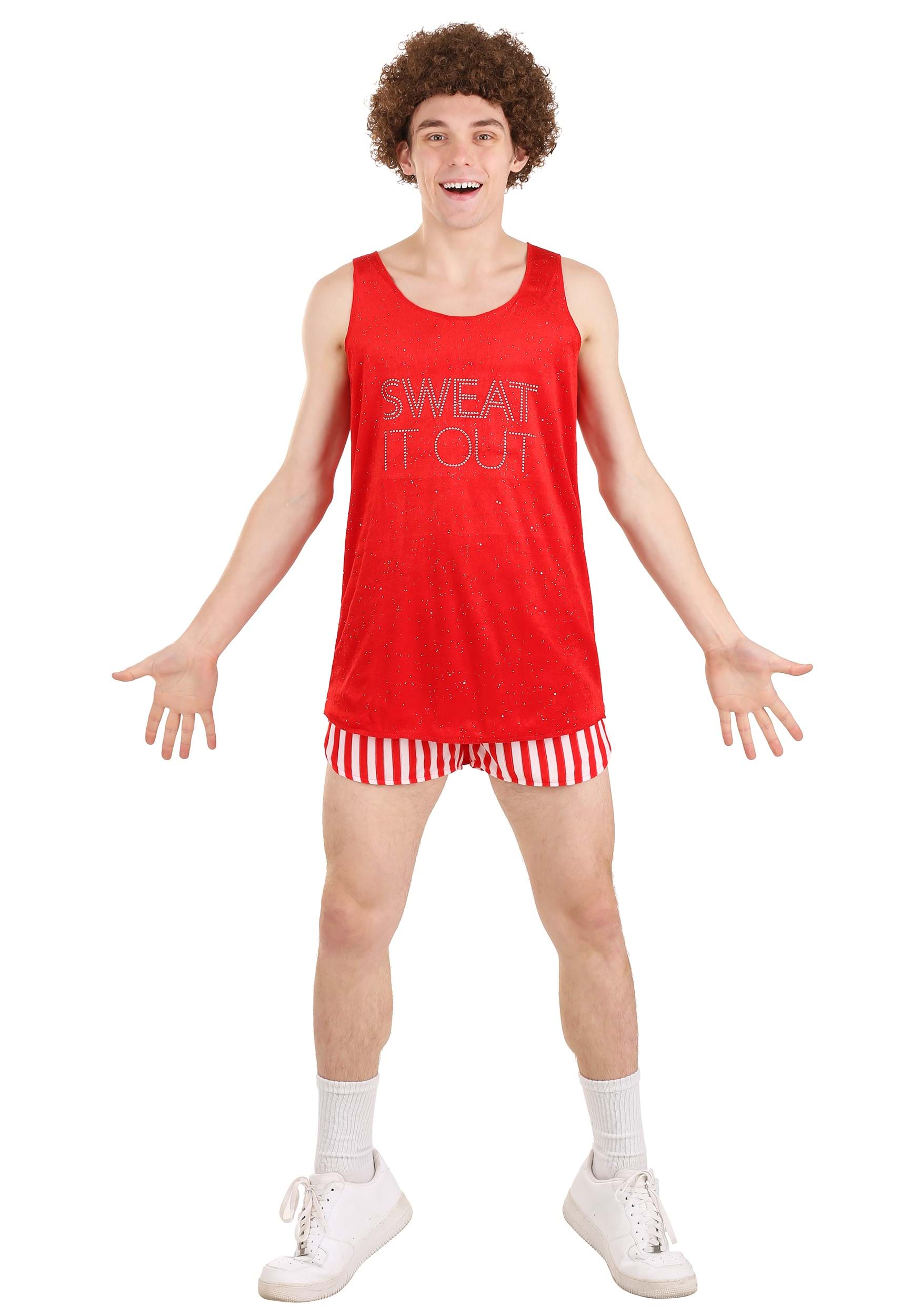 Photos - Fancy Dress Simmons FUN Costumes Richard  Costume for Men | Retro 80s Costume Ideas Red 
