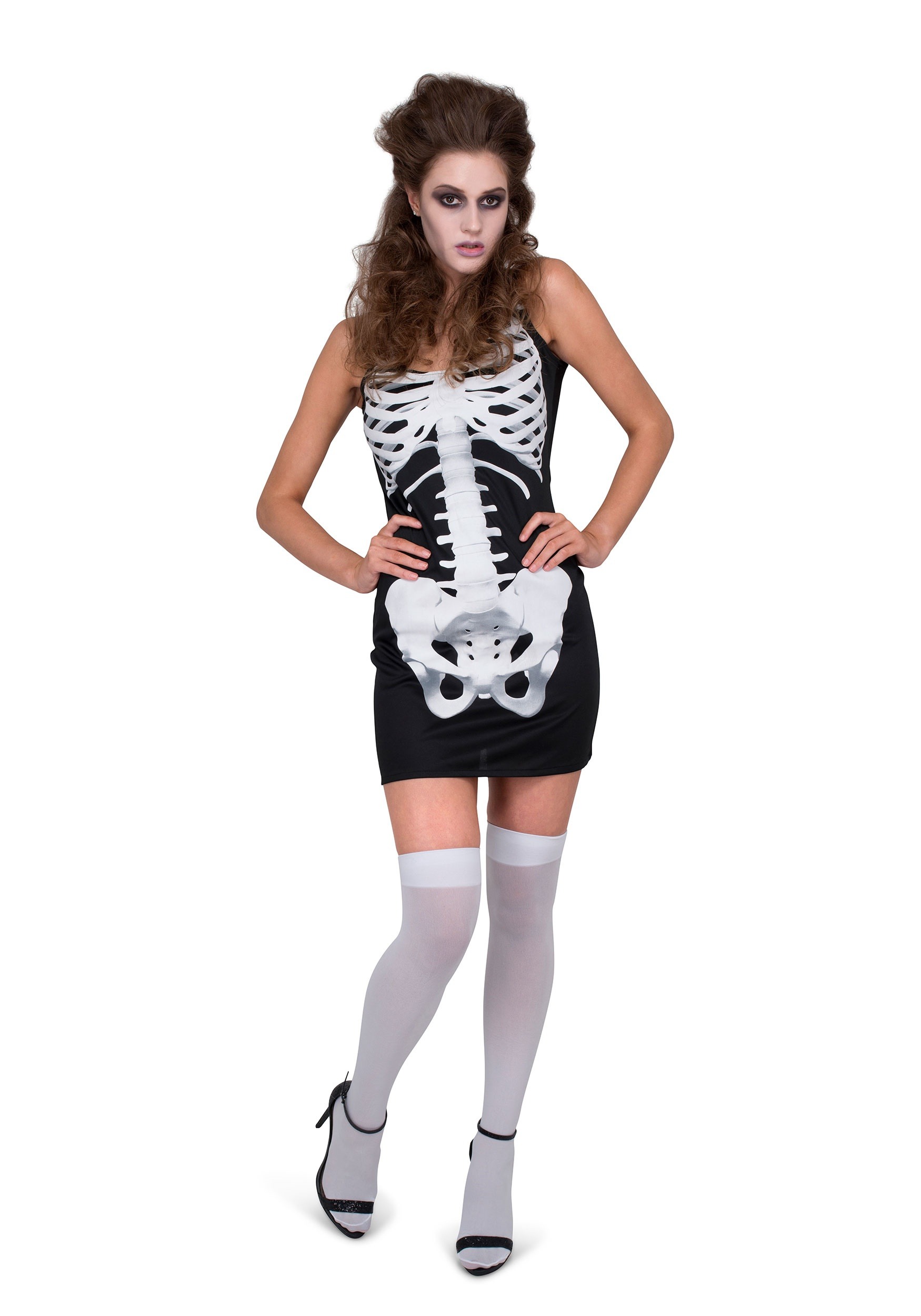 Photos - Fancy Dress Winsun Dress Karnival Costumes Women's Skeleton Dress Black/White KC84084 
