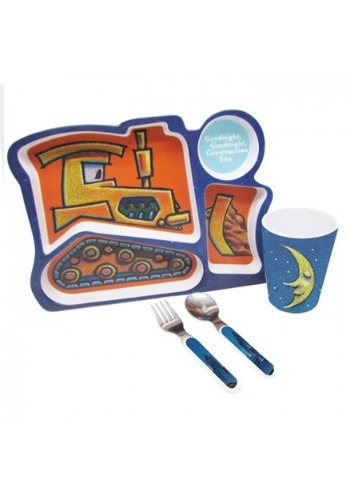 Goodnight, Goodnight Construction Site 4 Piece Melamine Set