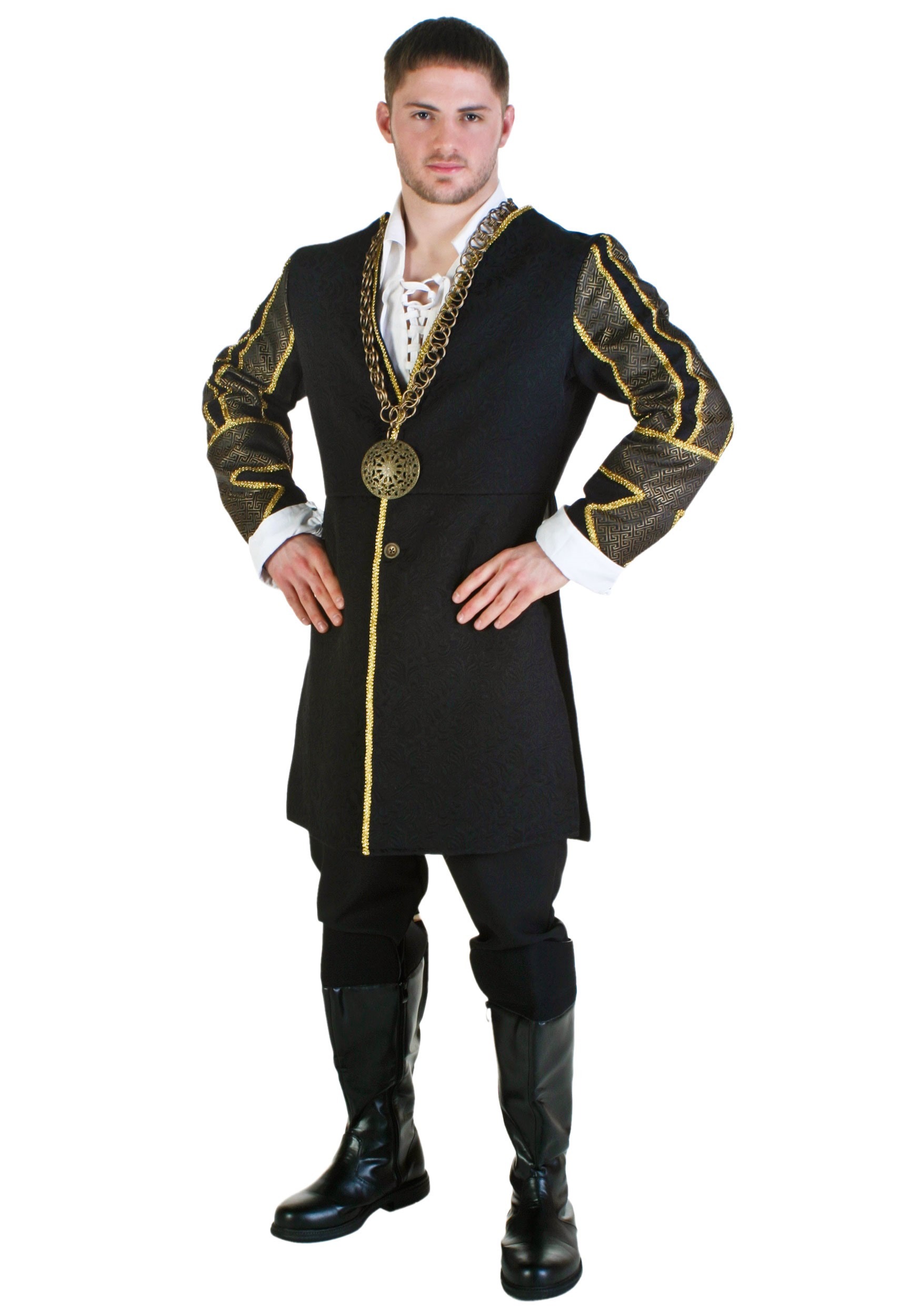 Photos - Fancy Dress Flama FUN Costumes King Henry VIII Men's Costume Black FUN2621 