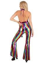 Women's Rainbow Rave Disco Costume Alt 3