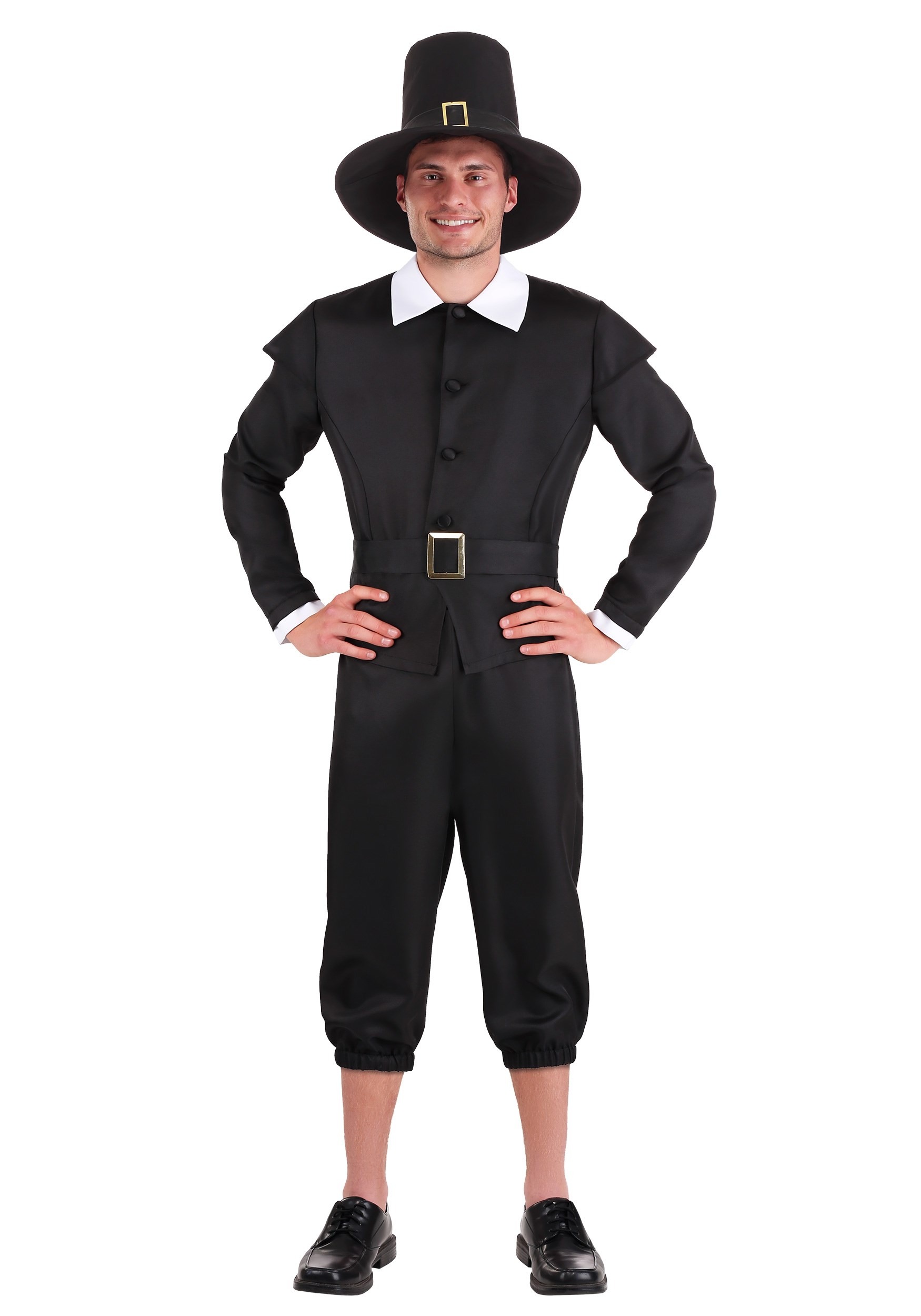 Photos - Fancy Dress FIRST Austria FUN Costumes First Pilgrim Costume for Men's Black FUN0741AD 