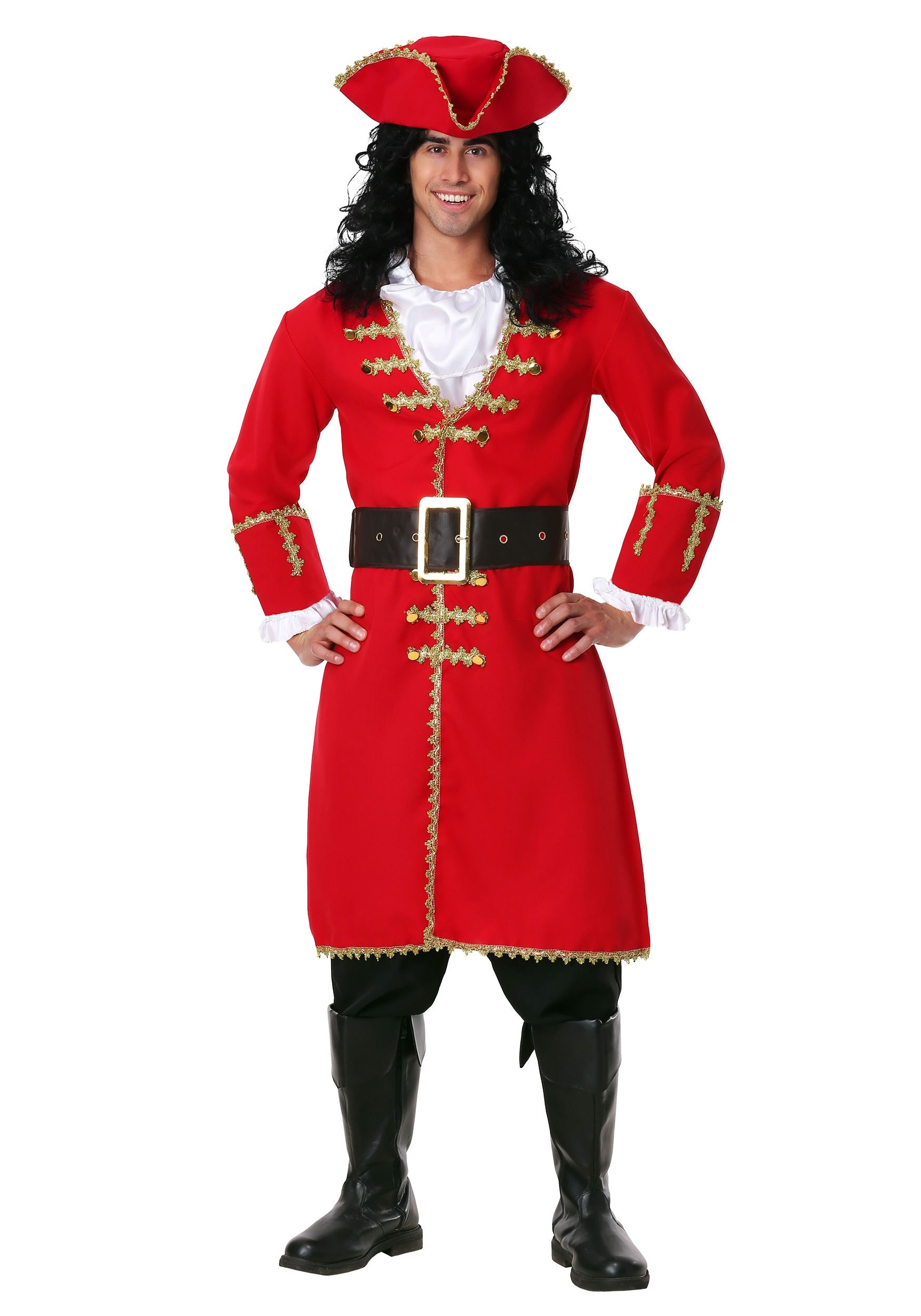 Photos - Fancy Dress FUN Costumes Captain Blackheart Plus Size Costume for Men Red FUN2015PL
