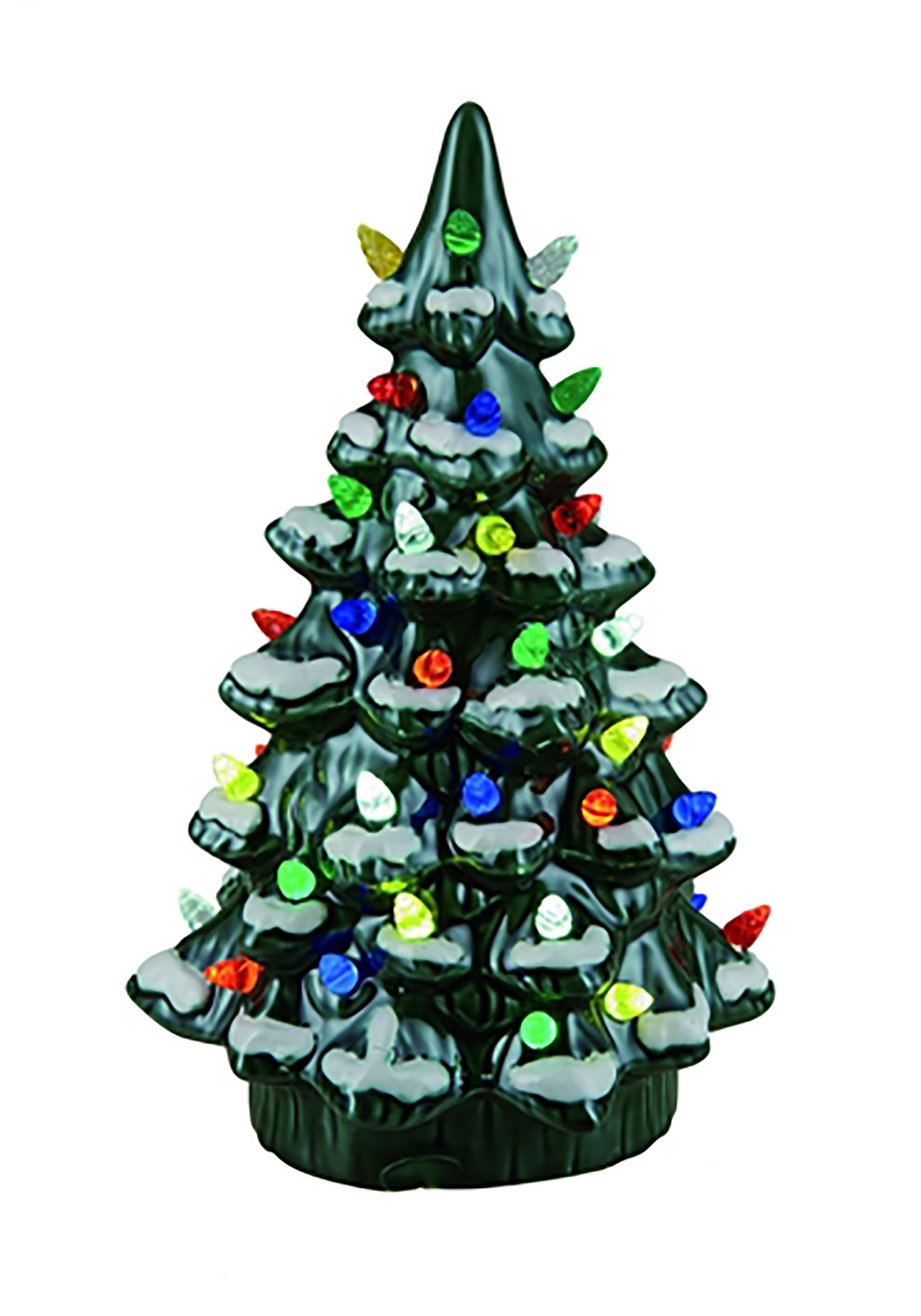 11.75 Inch Light Up Ceramic Nostalgic Tree | Christmas Decorations