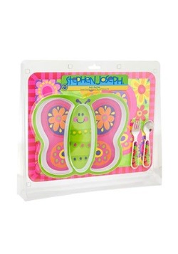 Stephen Joseph Butterfly 4 Piece Mealtime Set