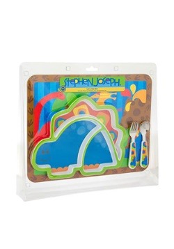 Stephen Joseph Dinosaur 4 Piece Mealtime Set