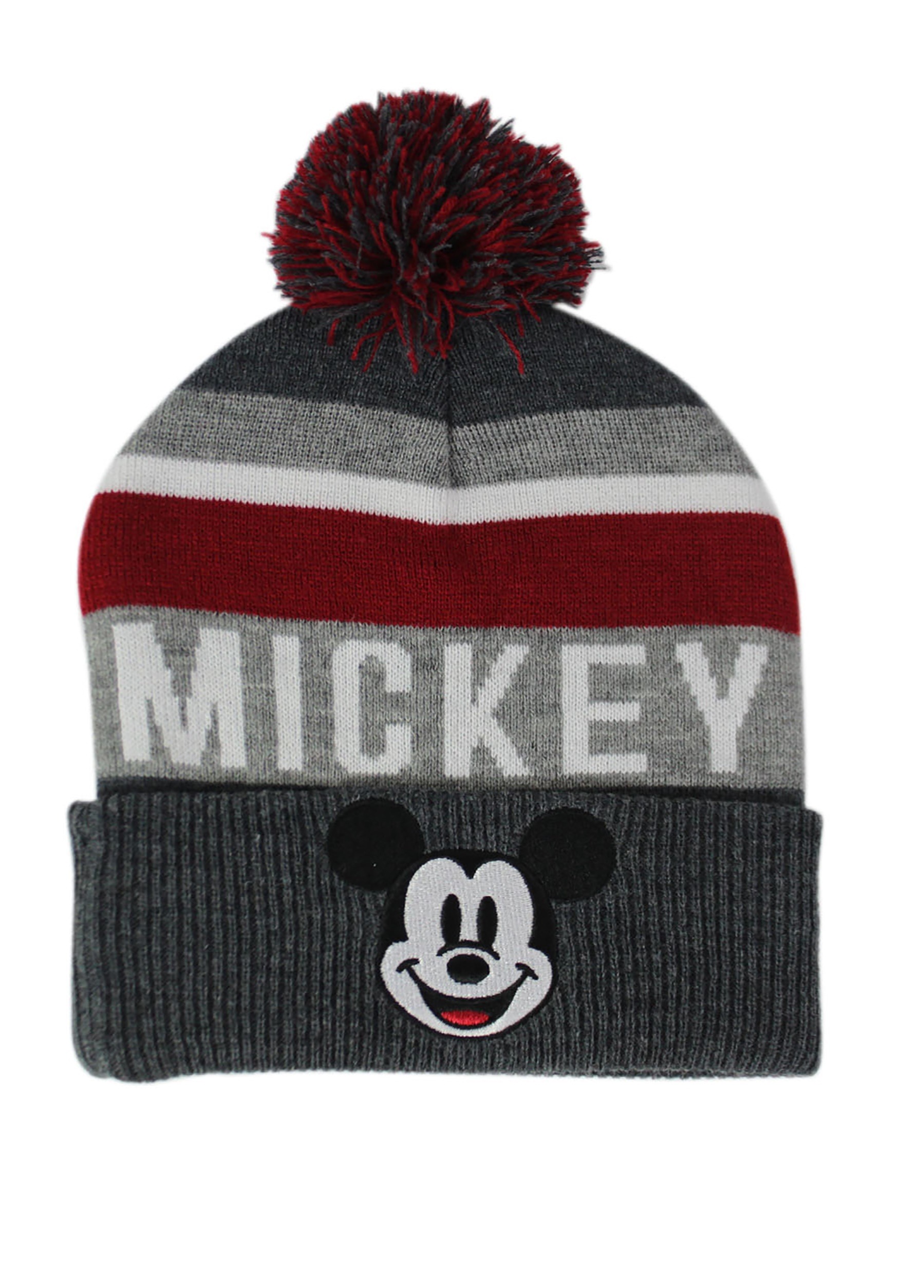 Mickey Intarsia Knit Hat