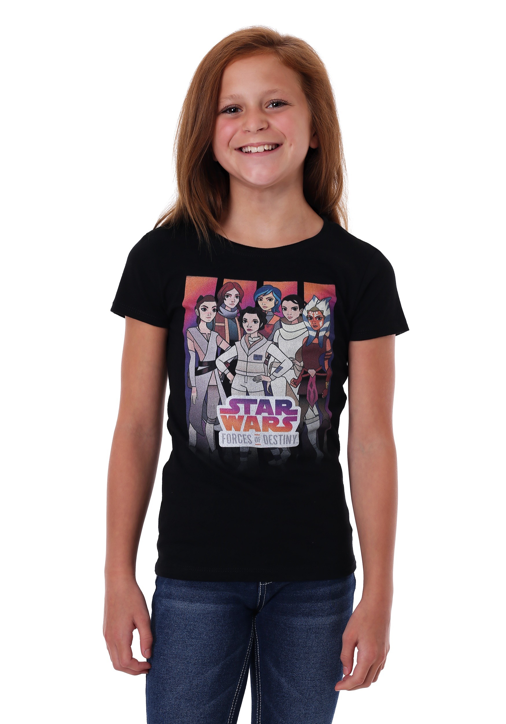 Girls Star Wars Forces of Destiny Group Shot T-Shirt