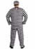 Plus Size Striped Prisoner Costume  Alt 1