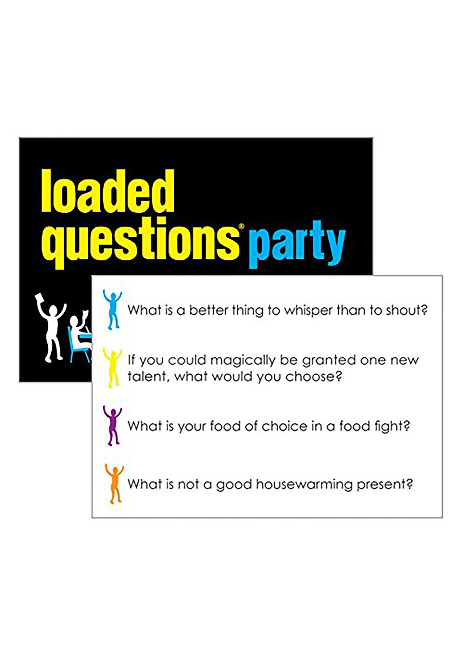 loaded questions game answer sheet
