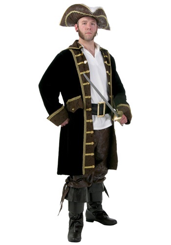 Mens Realistic Pirate Plus Size Costume