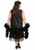 Women's Plus Size Black Jazz Flapper Costume Alt 5