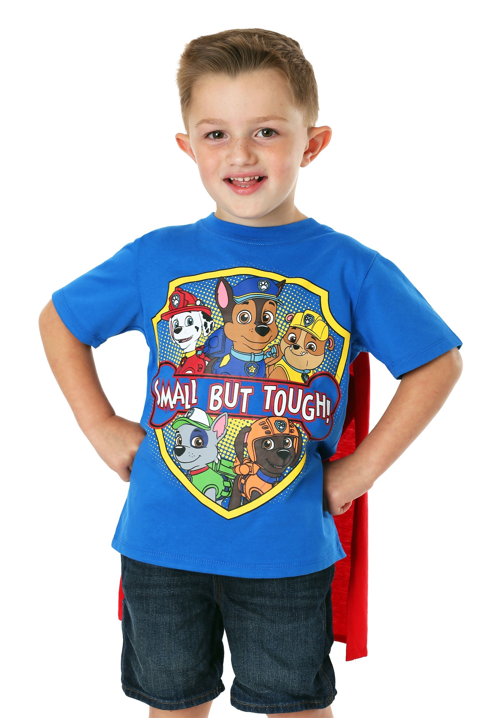 Paw Patrol Boys Toddler Small But Tough Cape T-Shirt