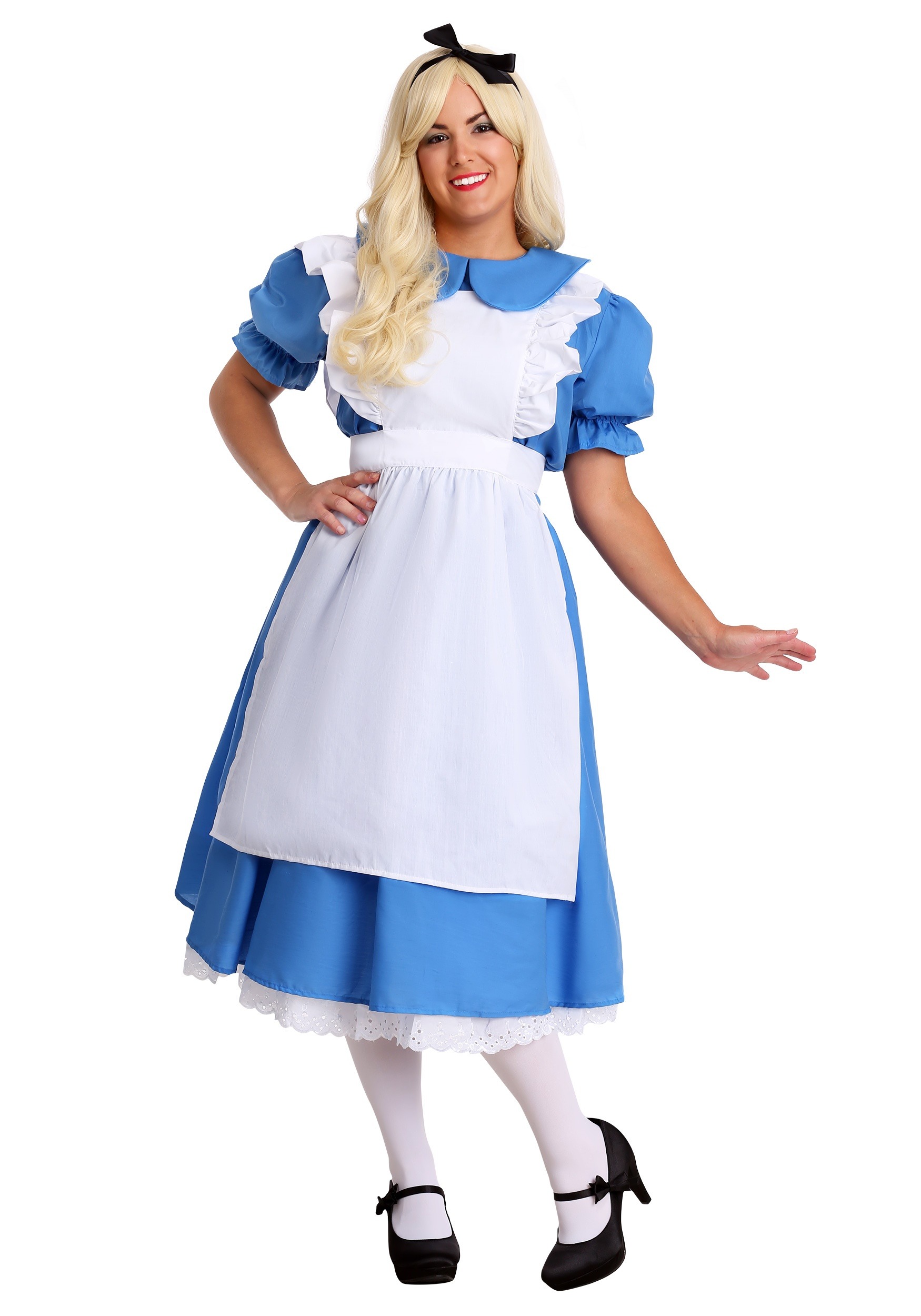 Photos - Fancy Dress Deluxe FUN Costumes  Plus Size Alice Costume for Women | Exclusive Alice Co 