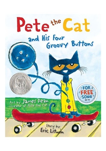 Hardcover Book Pete the Cat and His Four Groovy Buttons