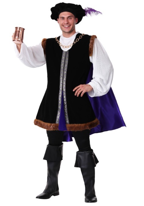 Mens Plus Size Noble Renaissance Man Costume