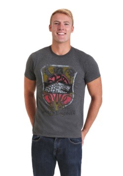 Game of Thrones All Houses Sigil Men's Gray T-Shirt