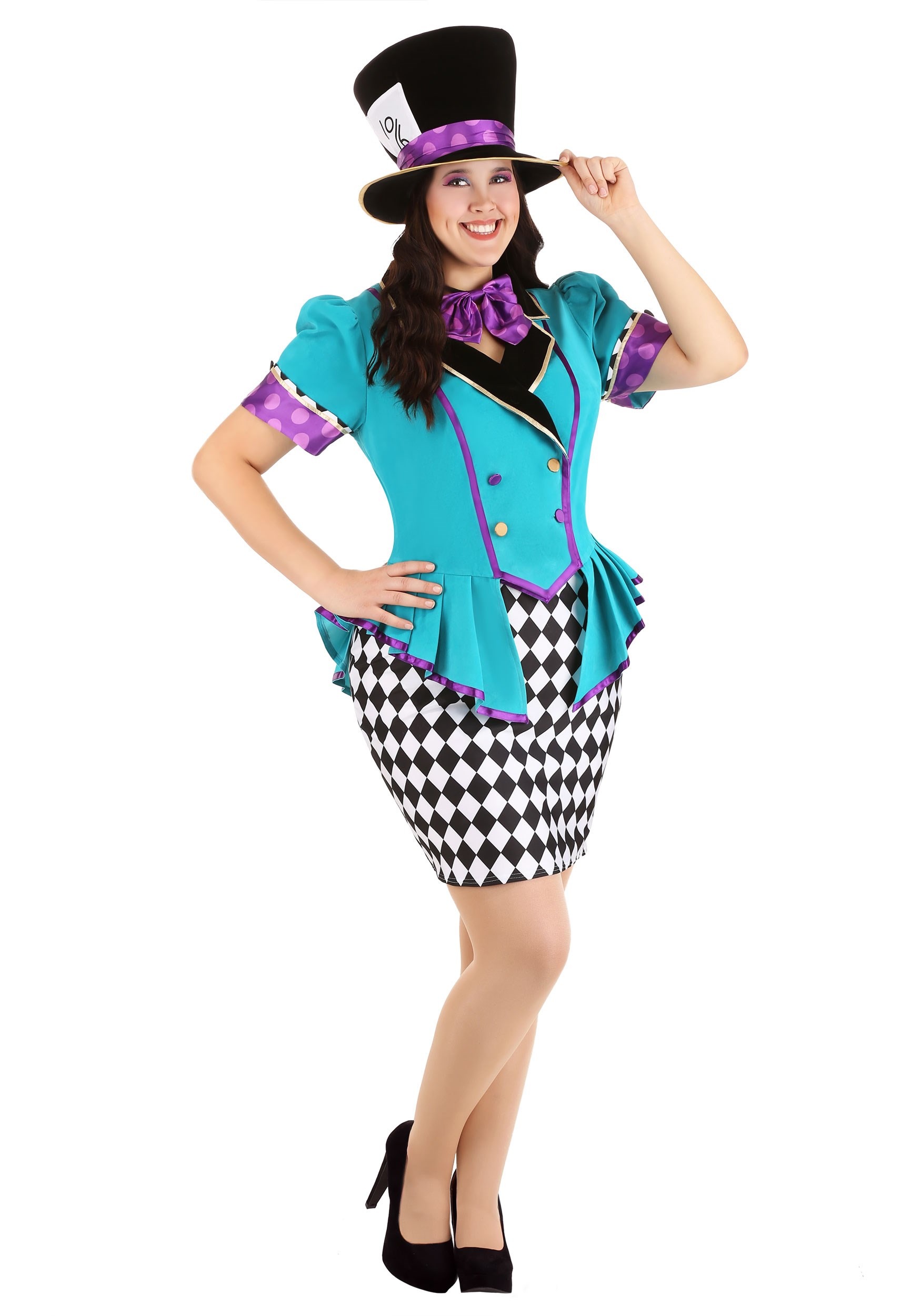 Womens Plus Size Marvelously Mad Hatter Costume | Storybook Costumes