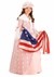 Betsy Ross Kid Costume - Medium Size, Victorian Silhouette Historical Dress