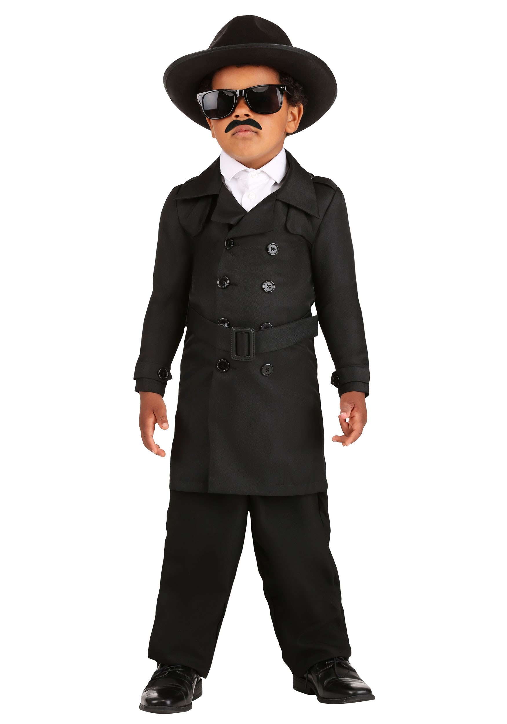 Photos - Fancy Dress Secret FUN Costumes  Agent Man Costume for Toddlers Black FUN7003TD 