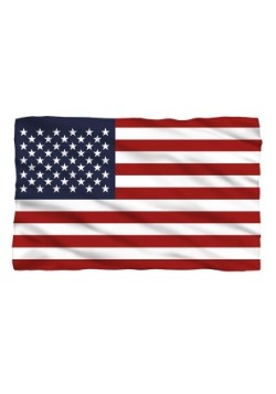 American Flag Lightweight Fleece Blanket