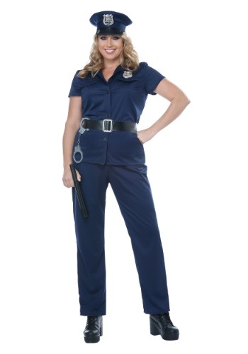 Plus Size Police Costume for Women