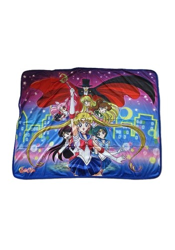 Sailor Moon R Group Sublimation Throw Blanket