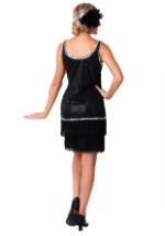 Black Sequin & Fringe Plus Size Flapper Dress2