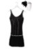 Black Sequin & Fringe Plus Size Flapper Dress3