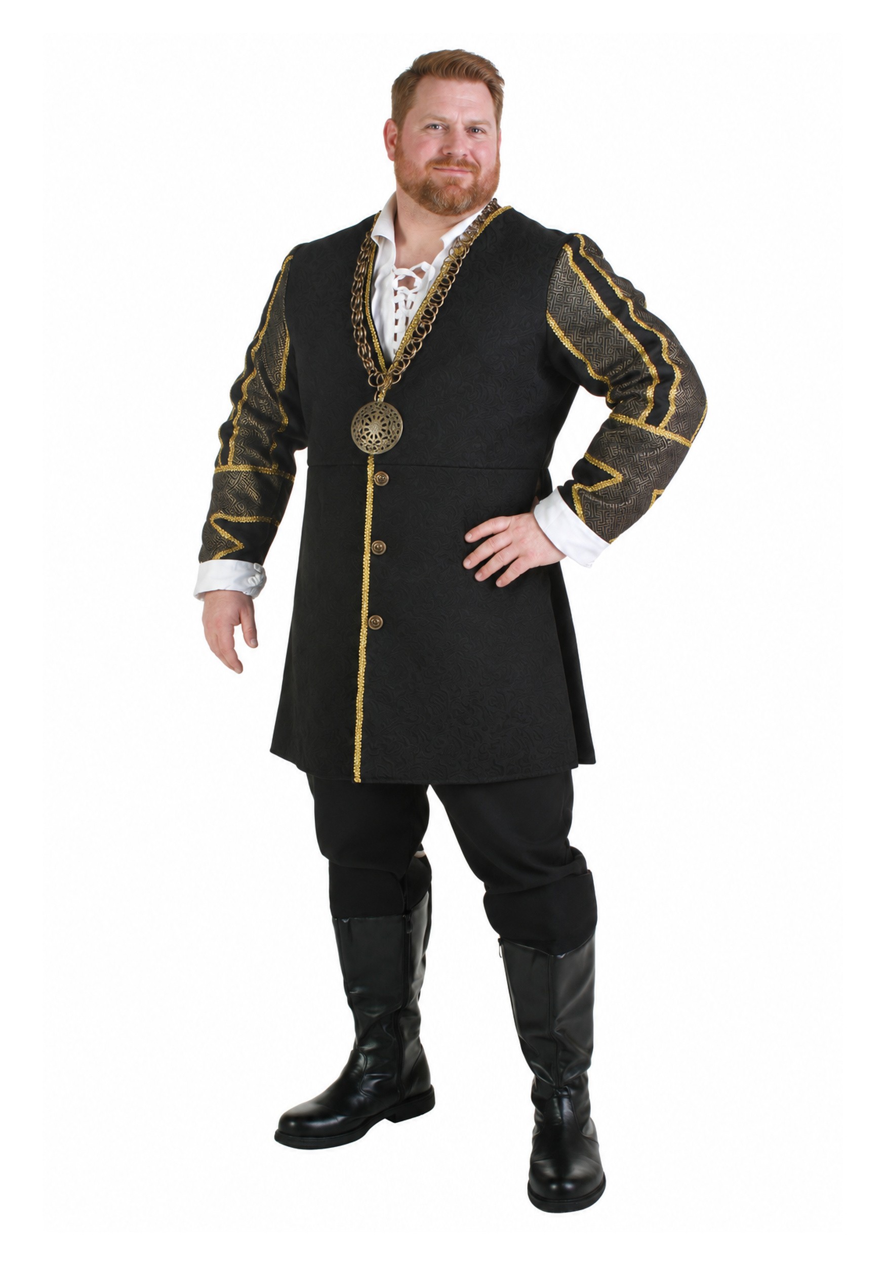 King Henry VIII Royal Plus Size Mens Costume | Historical Costumes
