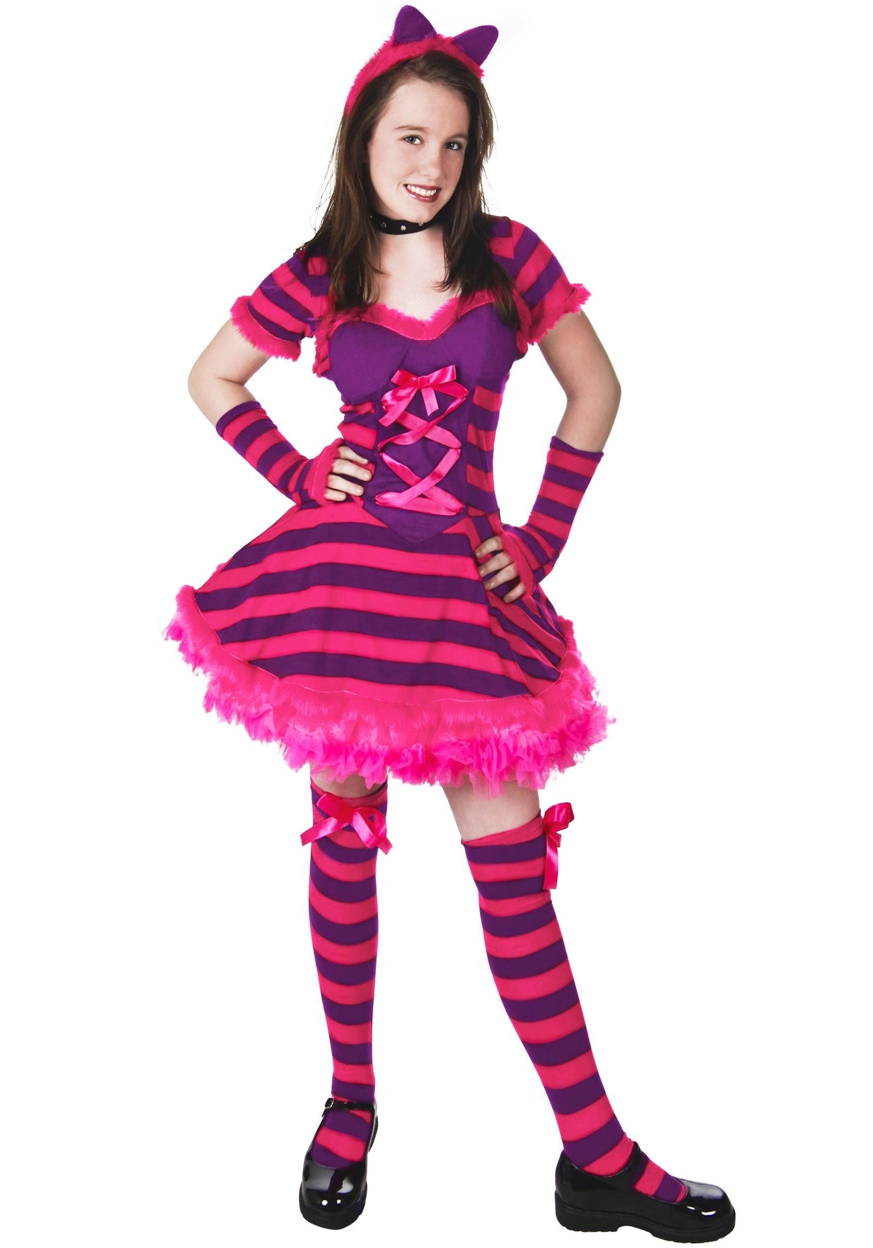 Photos - Fancy Dress Wonderland FUN Costumes Storybook Teen Cat Costume Pink FUN2064TN 