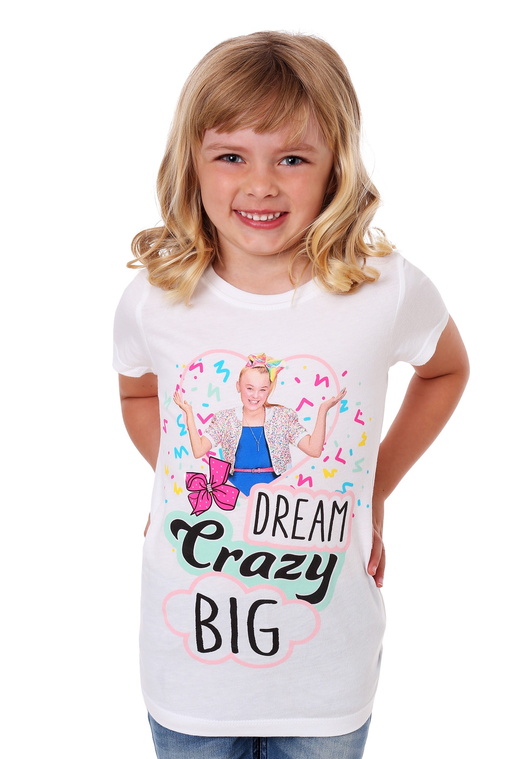 Girls Jojo Siwa Dream Crazy Big T Shirt - jojo siwa roblox username