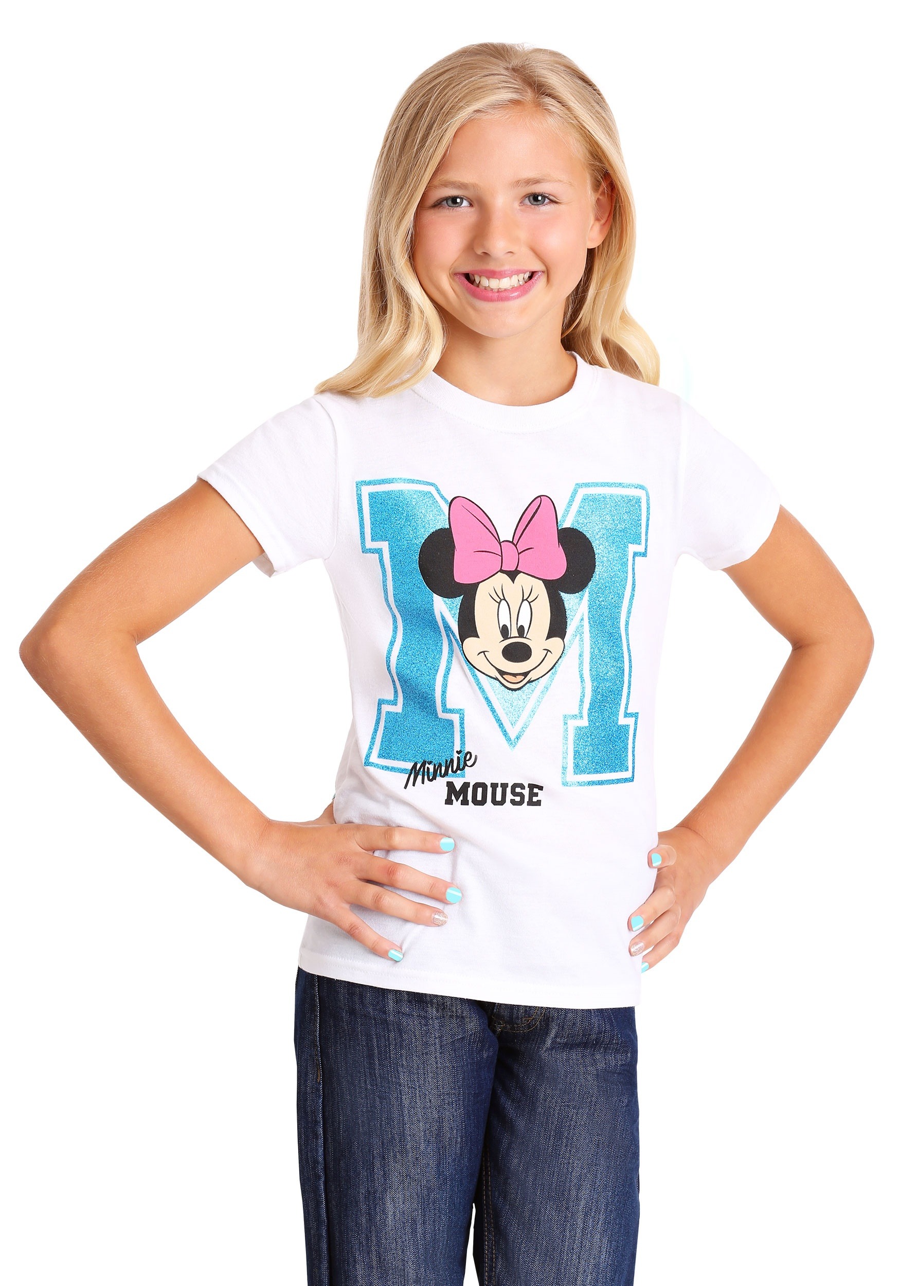 Minnie Mouse Girls Varsity T-Shirt