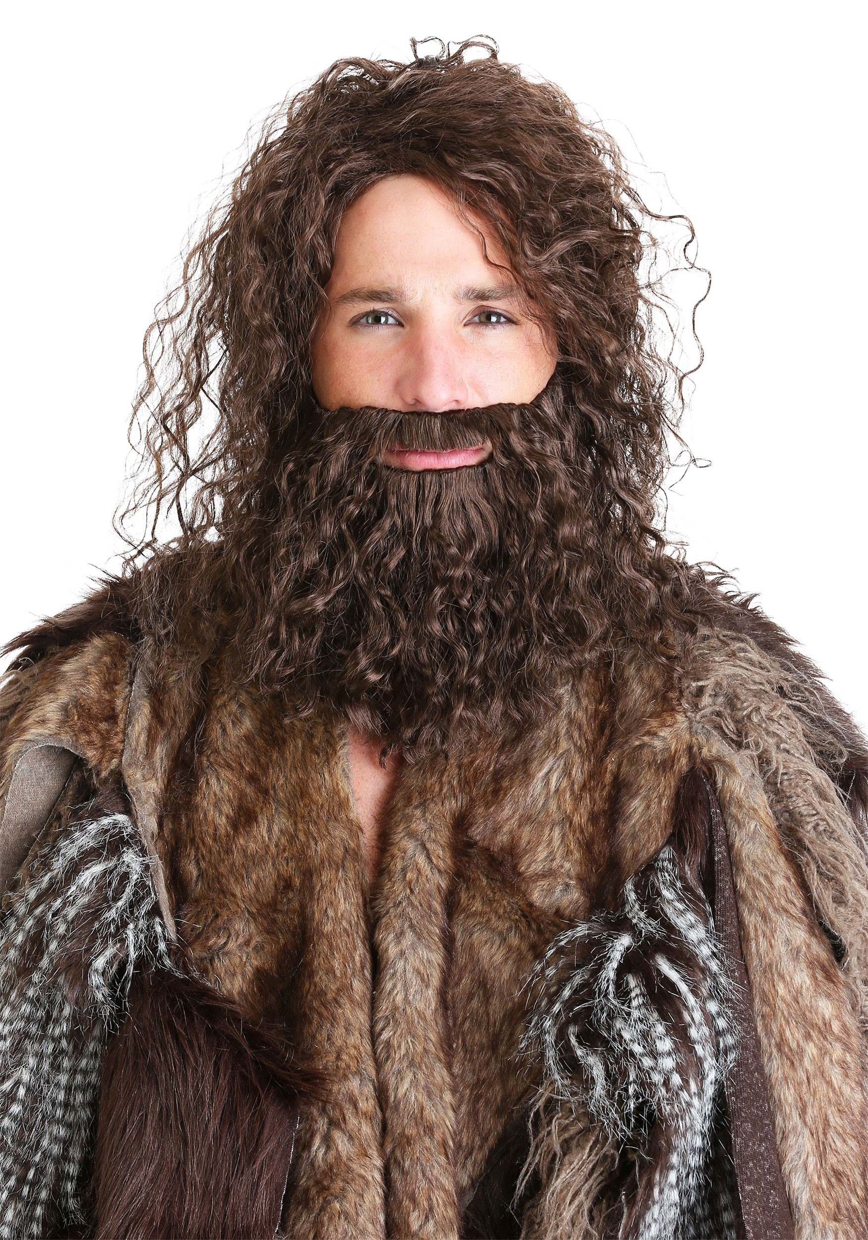Prehistoric Caveman Beard and Wig for Men
