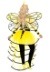Women's Deluxe Queen Bee Costume Alt 1