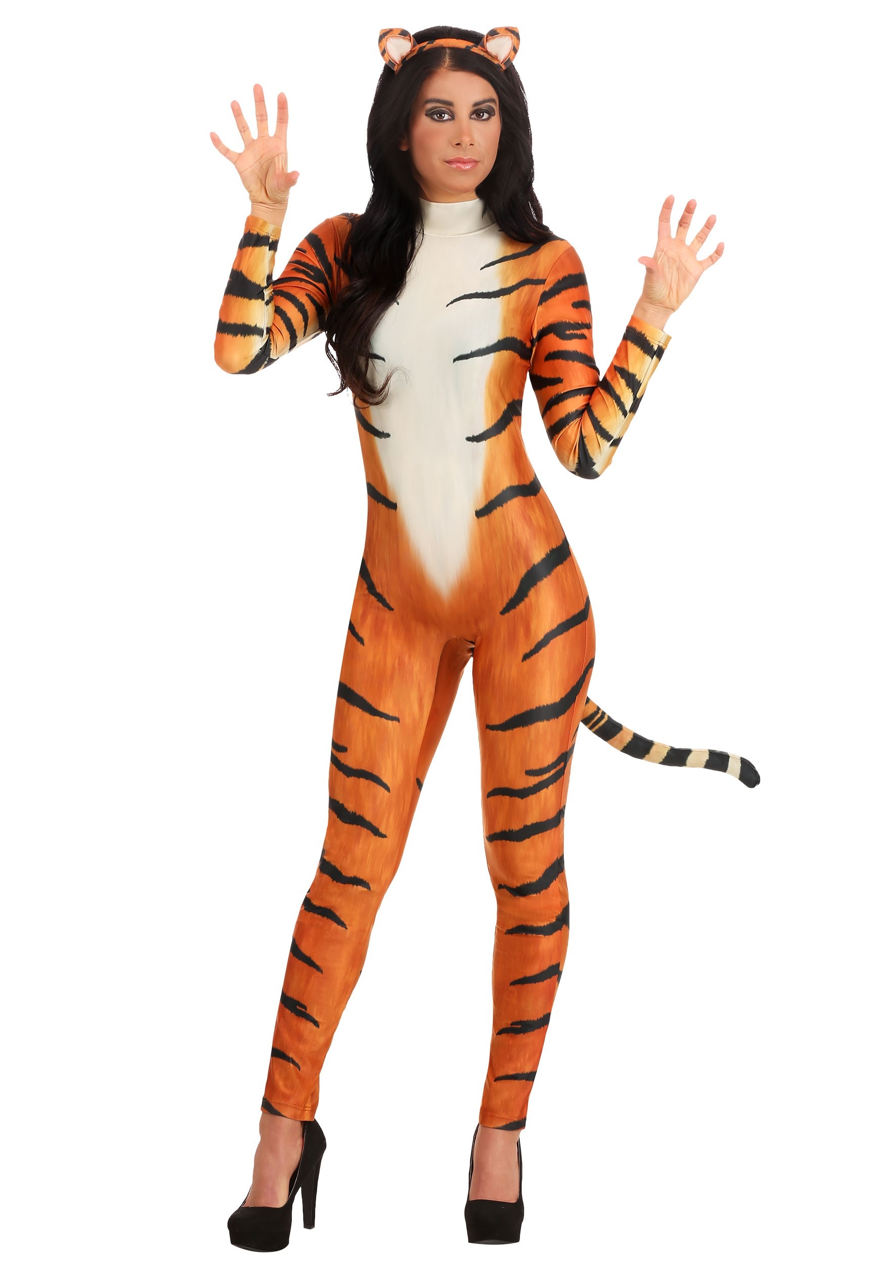 Photos - Fancy Dress Bold FUN Costumes  Tiger Women's Costume Black/Orange/Brown FUN7246 