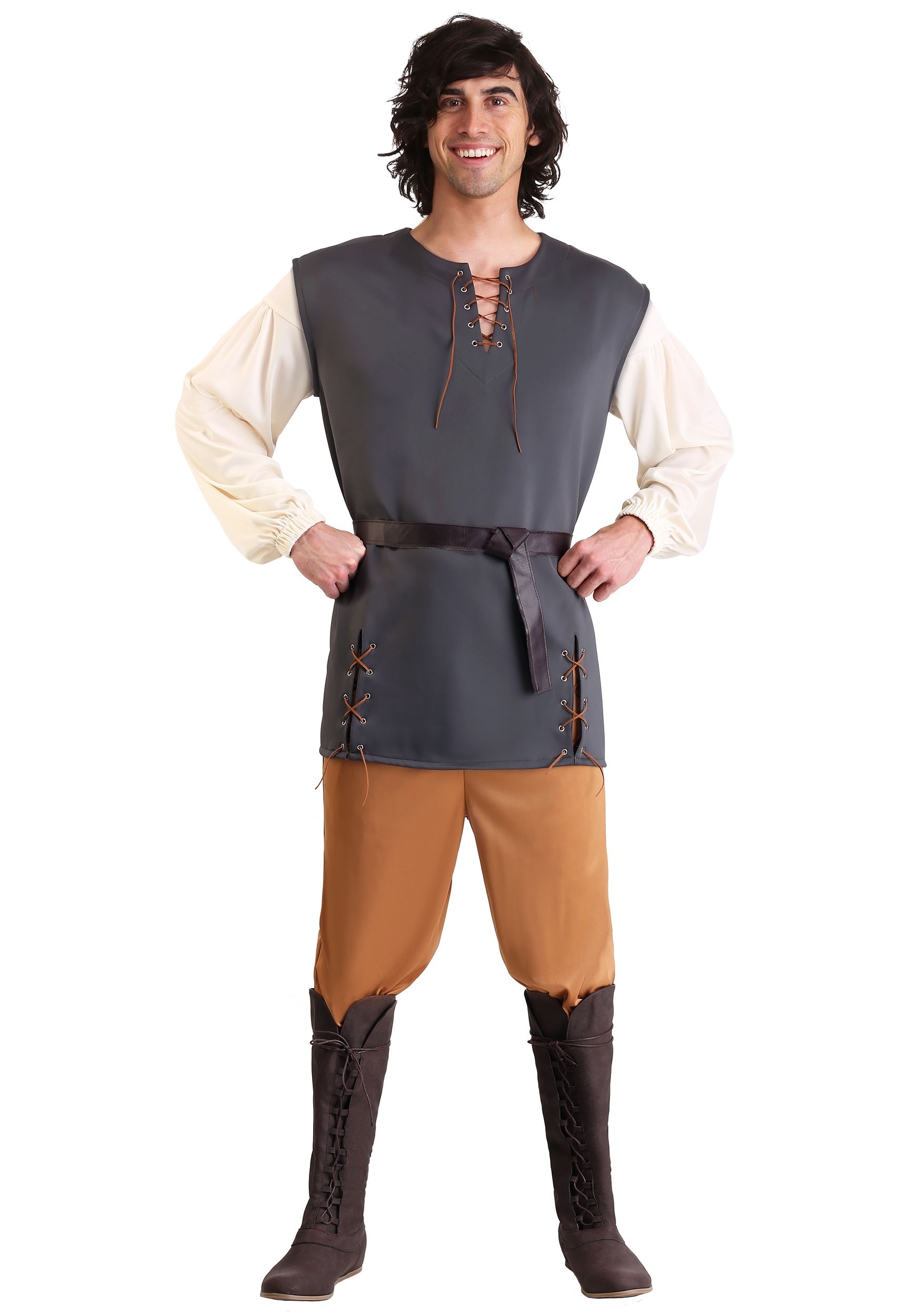Photos - Fancy Dress FUN Costumes Adult Medieval Merry Man Costume | Medieval Costumes Brown