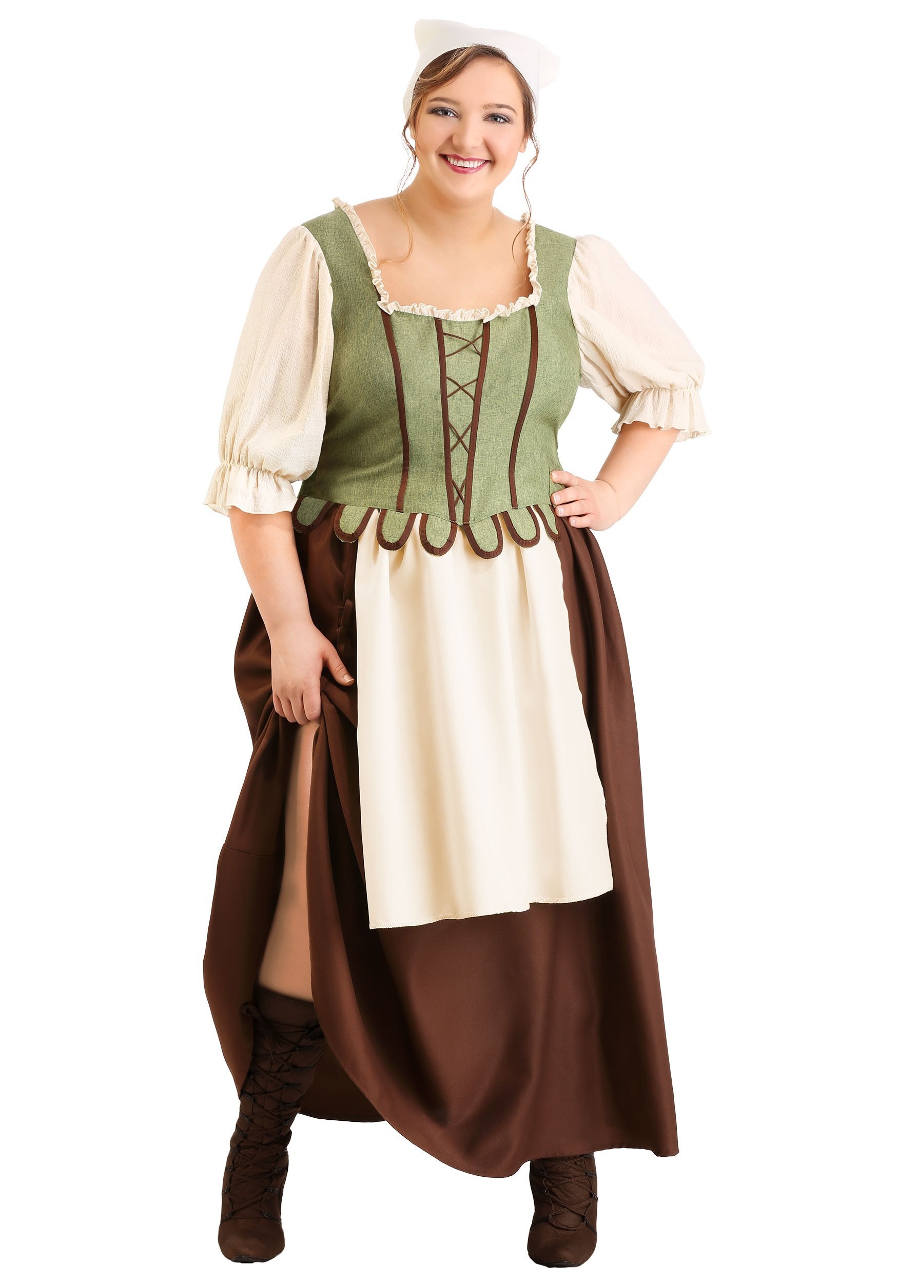Plus Size Womens Medieval Pub Wench Costume