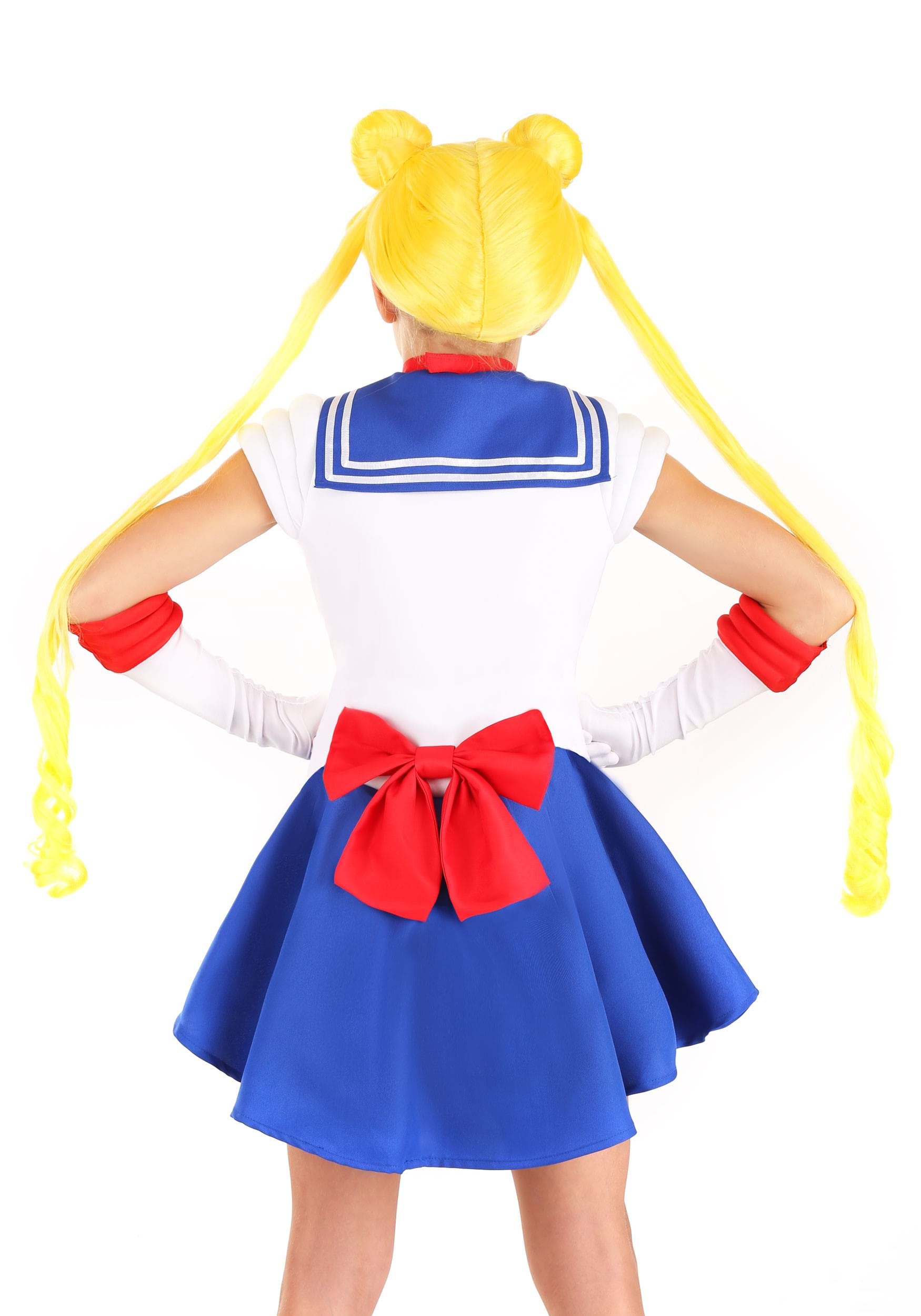 Kids Sailor Moon Costume Sweater Dress Skirt Christmas Birthday Gift Cute Funny 