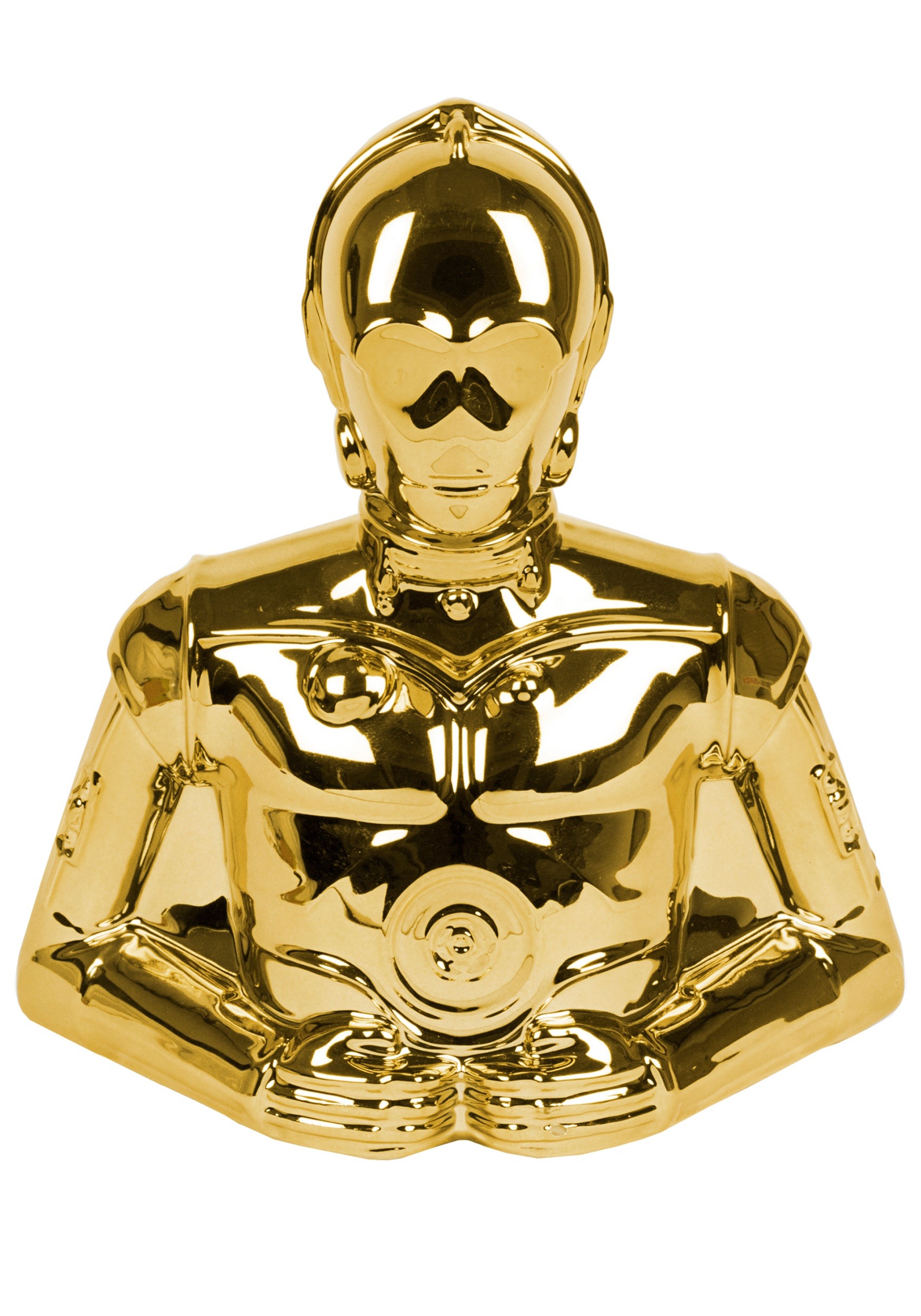 C3po Star Wars Gold Electroplated Coin Bank
