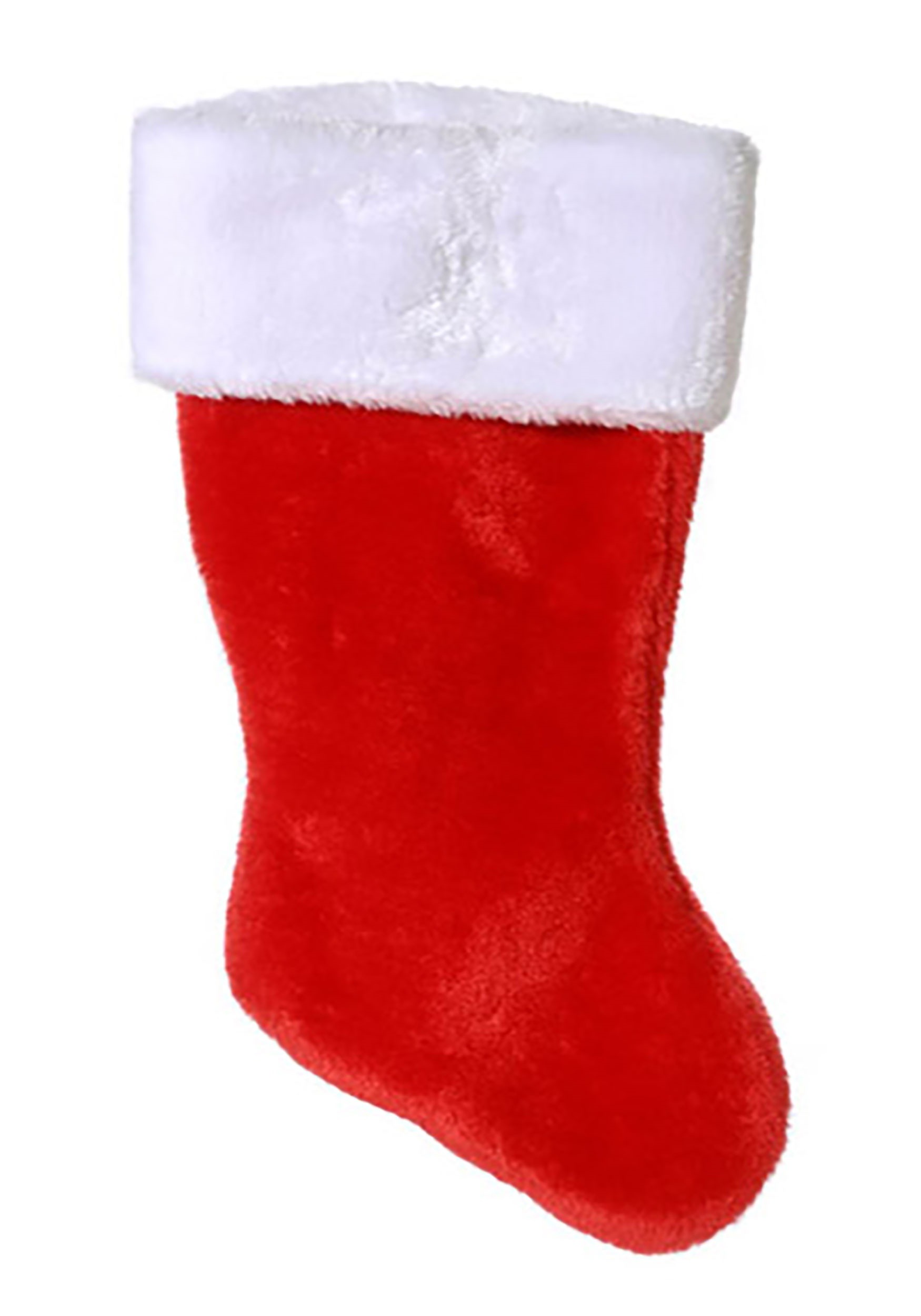 18" Red Plush Christmas Stocking